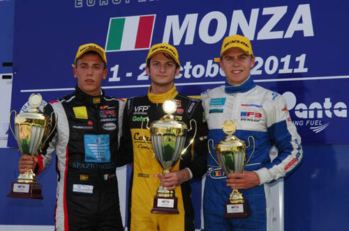 Podium F3 Open Sam Dejonghe rechts